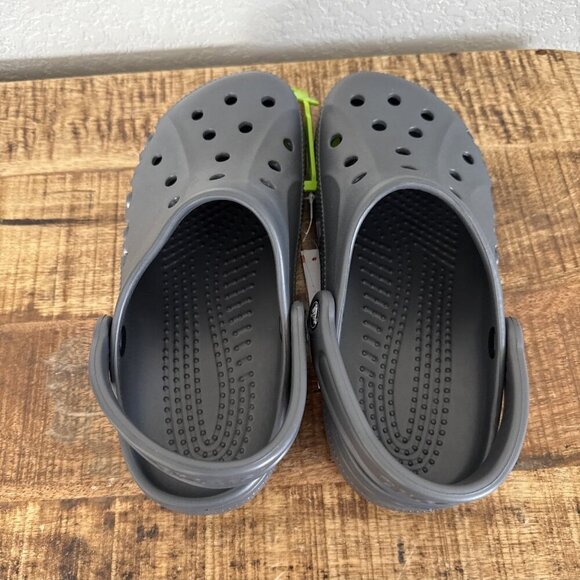 Crocs Adult Baya Clogs Men 6 Women 8 Gray Grey NWT Water Shoes Slip On